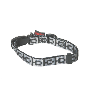 Collier en nylon - Santa - 30/45cm - 1.6cm - gris clair