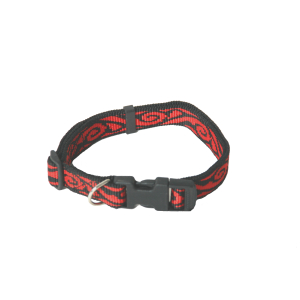 Collier en nylon - Santa - 40/55cm - 2cm - rouge
