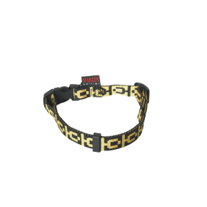 Collier en nylon - Santa - 40/55cm - 2cm - jaune citron