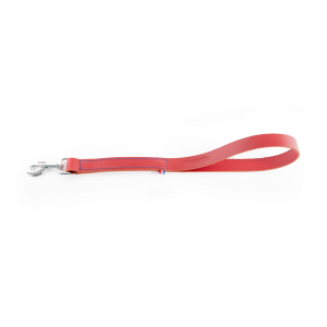 Laisse en cuir - 499 bicolore - 50cm - 2.5cm - rouge