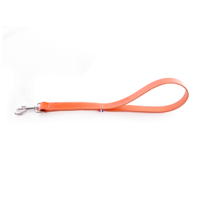Laisse en cuir - 499 bicolore - 50cm - 2.5cm - orange