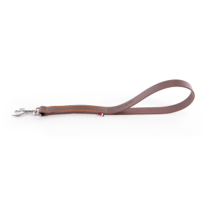 Laisse en cuir - 499 bicolore - 50cm - 2.5cm - marron