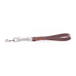 Laisse amortisseur en cuir - 499 bicolore - 50cm - 2.5cm - marron