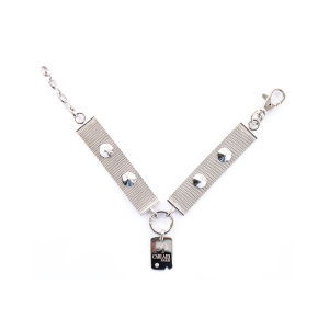 Collier en chaîne - Bijoux - 27/32cm - argent