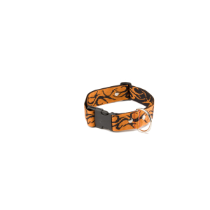 Collier en nylon - Tatoo - 40/64cm - 4cm - orange foncé