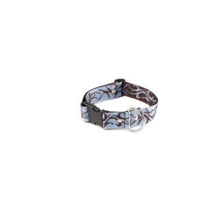 Collier en nylon - Tatoo - 40/64cm - 4cm - bleu
