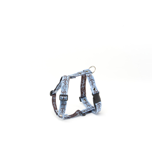 Harnais en nylon - Tatoo - 45/65cm - 2.5cm - bleu azur