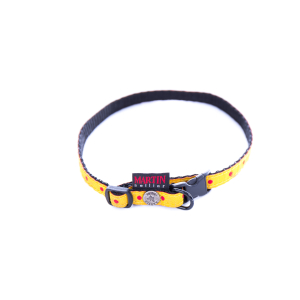 Collier en nylon - Beach pois - <25cm - 1cm - jaune