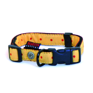 Collier en nylon - Beach pois - <30cm - 1.6cm - jaune