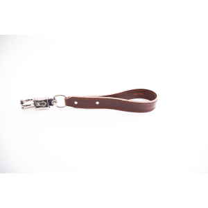 Laisse en cuir - Cuir double - 0.30m - Marron