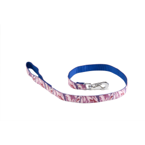 Laisse en nylon - Camouflage - 1m - 2.5cm - rose
