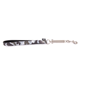 Laisse amortisseur en nylon - Camouflage - 25/50cm - 2.5cm - gris