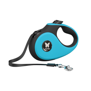 Laisse enrouleur sangle - Instinct - XL - 8m - turquoise