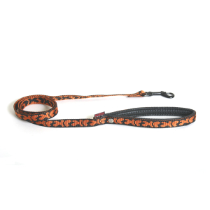 Laisse confort en nylon - Girafe - 1m20 - 1.6cm - orange