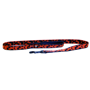 Laisse confort en nylon - Girafe - 1m20 - 2.5cm - orange