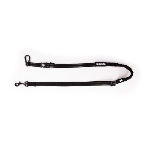 Nylon leash - Basic Canicross - 1.30<2.20m - 2cm - black
