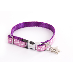 Collier en nylon - Etoiles - S - Rose
