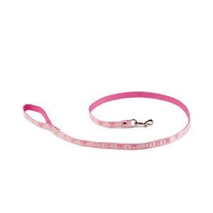 Laisse en nylon - Baby - 1m - 1.5cm - rose