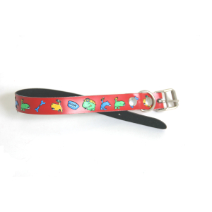 Collier serigraphie - rouge