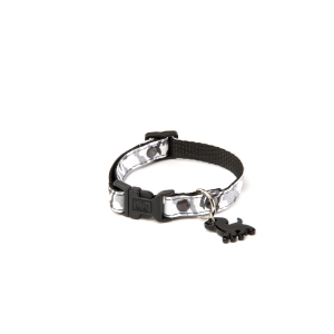 Collier en nylon - Camouflage - 25/40cm - 1.5cm - gris