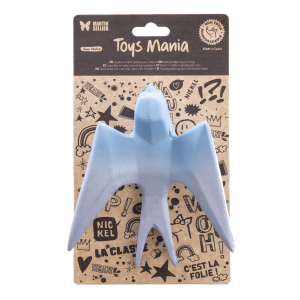 Hirondelle en latex - Origami - bleu pastel