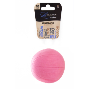 Balle de basket en latex - rose