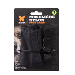 Nylon Muzzle - Size T2 - 10/14cm - Black