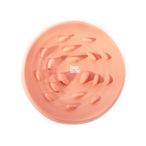 Gamelle anti-glouton en silicone - Douceur - 22cm - rose
