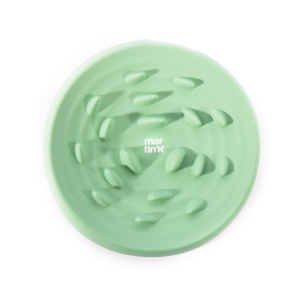 Gamelle anti-glouton en silicone - Douceur - 22cm - vert