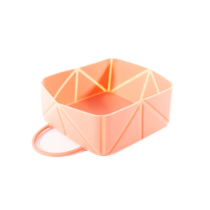 Gamelle pliable en silicone - Douceur - 590ml - rose
