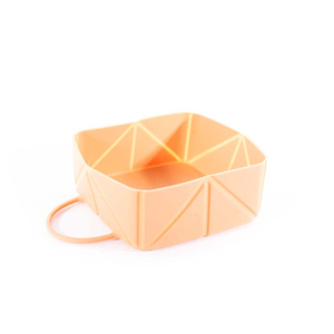 Gamelle pliable en silicone - Douceur - 590ml - jaune