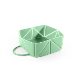 Gamelle pliable en silicone - Douceur - 590ml - vert