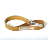 Laisse en cuir noir pour chien - coupé franc piqué - larg 14mm Long 100cm
